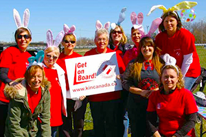 kinette club of Tillsonburg at Easter Egg Hunt