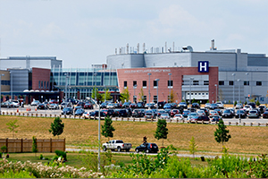 Exterior of Woodstock General Hospital