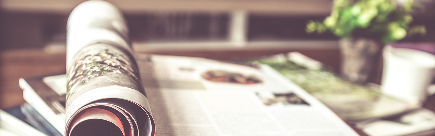 magazines on coffee table