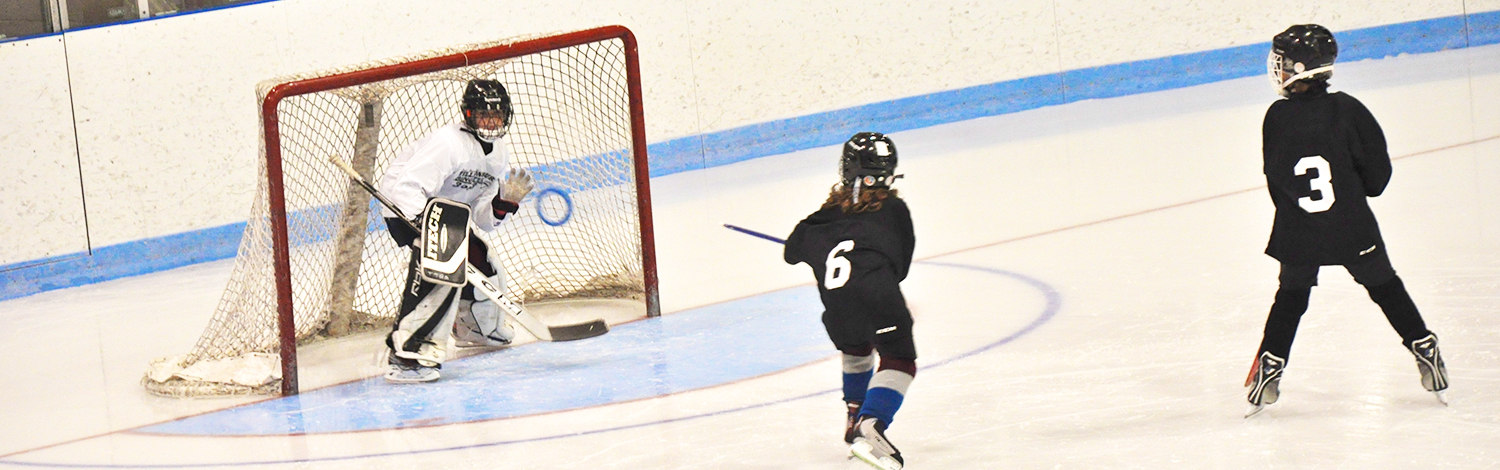 ringette players in Memorial Arena Tillsonburg
