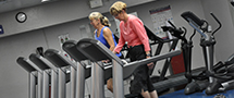 ladies walking on treadmill