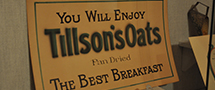 sign for Tillson's Oats
